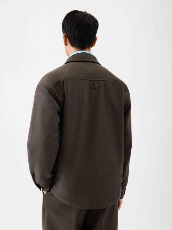 25FW 자크뮈스 숏패딩 25HOUM00116AW00670 580DARK KHAKI Brown - JACQUEMUS