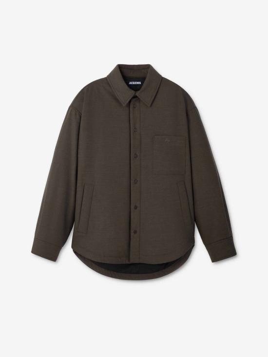 25FW 자크뮈스 숏패딩 25HOUM00116AW00670 580DARK KHAKI Brown