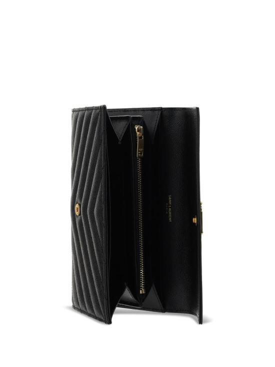 26SS 생로랑 지갑 372264BOW01 1000 Black - SAINT LAURENT