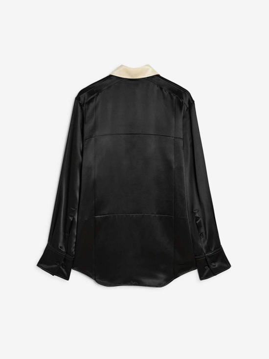 25FW 질샌더 폴로 티셔츠 J03DL0208 001BLACK BLACK WHITE - JIL SANDER