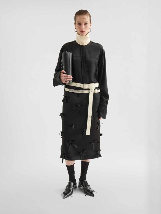 25FW 질샌더 폴로 티셔츠 J03DL0208 001BLACK BLACK WHITE - JIL SANDER