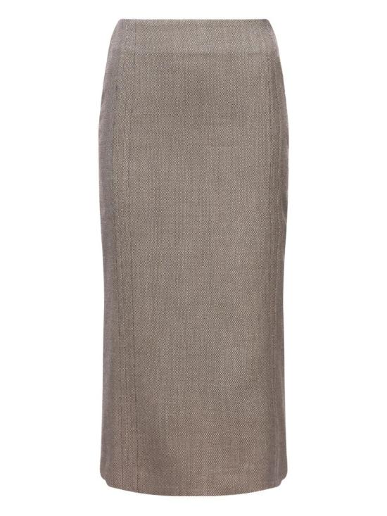 25FW MM6 메종마르지엘라 스커트 S62ME0017M35636 63520 001F BROWN BEIGE