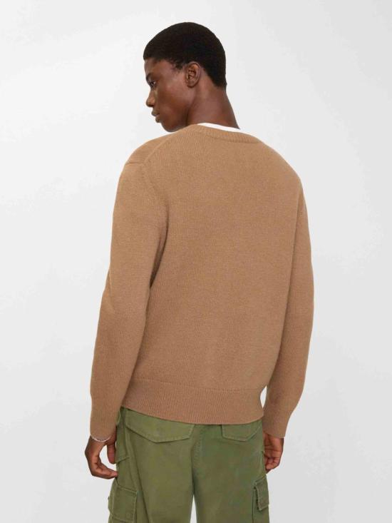 25FW 버버리 EKD 울 캐시미어 스웨터 8115642 A1420CAMEL Brown - BURBERRY