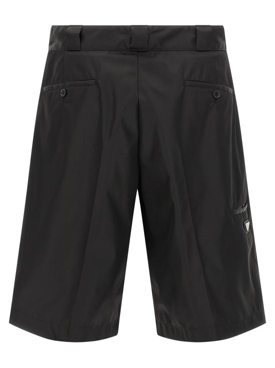 25FW 프라다 숏팬츠 SPG32SWMO1WQ8F0002 Black - PRADA