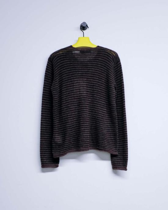  아워레가시 스웨터 아워 레거시 더트 스트라이프 퍼지 알파카 리지드 포포버 탑 - OUR LEGACY