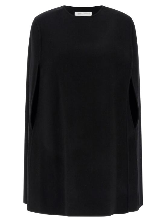 25FW 페데리카 보니파치 케이프 KA080035BLACK Black