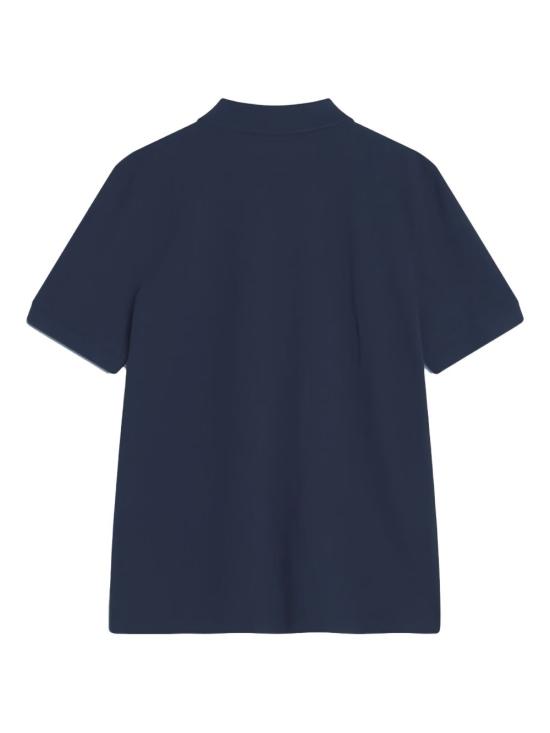 25FW 메종키츠네 폭스 헤드 레귤러 폴로 티셔츠 PM00209 KP00020413 Blue - MAISON KITSUNE