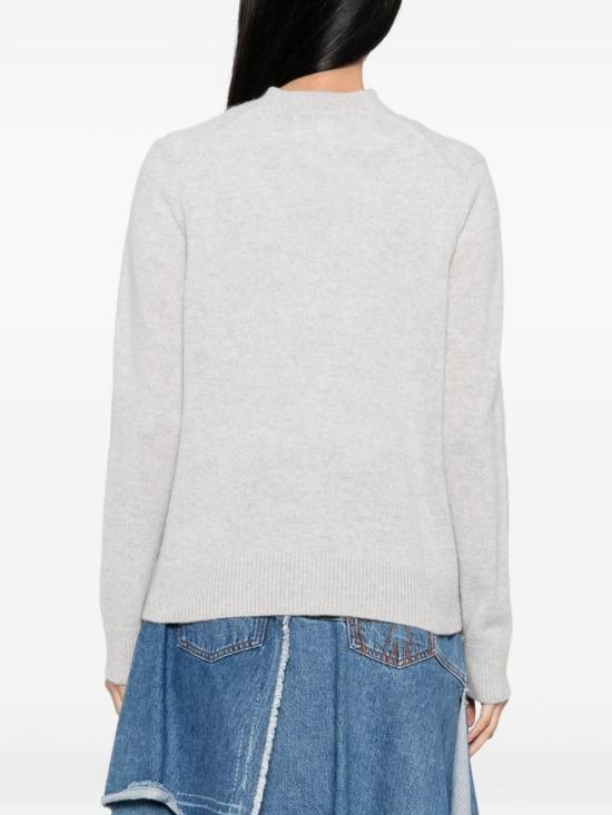 25FW 메종키츠네 베이비 폭스 램스울 박시 가디건 PW00501 KT1006H120 Grey - MAISON KITSUNE