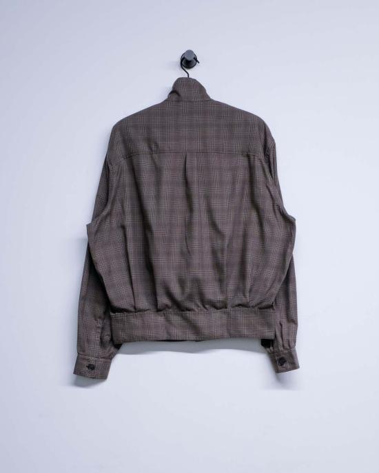  아워레가시 봄버 자켓 아워 레거시 더티 브라운 글렌 플레드 모크 봄버 - OUR LEGACY