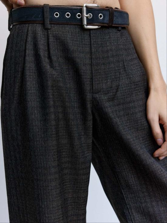  아워레가시 치노 팬츠 아워 레거시 브라운 던모어 체크 울 브릿지 치노 - OUR LEGACY