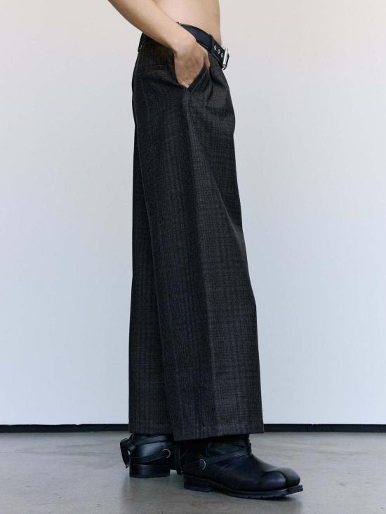  아워레가시 치노 팬츠 아워 레거시 브라운 던모어 체크 울 브릿지 치노 - OUR LEGACY