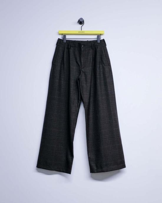  아워레가시 치노 팬츠 아워 레거시 브라운 던모어 체크 울 브릿지 치노 - OUR LEGACY