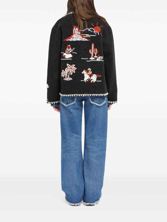 25FW 알라누이 자켓 LWHQ01BE25KNI002 0784 NERO - ALANUI