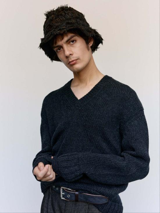  아워레가시 스웨터 아워 레거시 로우 트위스트 메리노 폴스 V넥