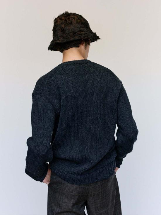  아워레가시 스웨터 아워 레거시 로우 트위스트 메리노 폴스 V넥 - OUR LEGACY