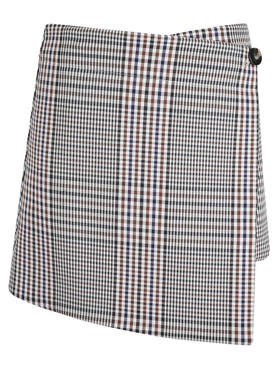 25FW 트루 로얄 미디 스커트 G70 TR F63 008 Galles marrone