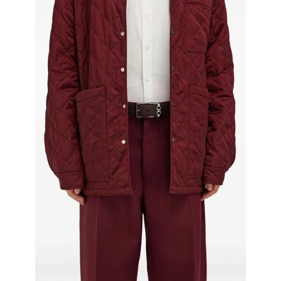 26SS 살바토레 페라가모 가죽 벨트 67A037 0779991 OBLNE BROWN BLACK - SALVATORE FERRAGAMO