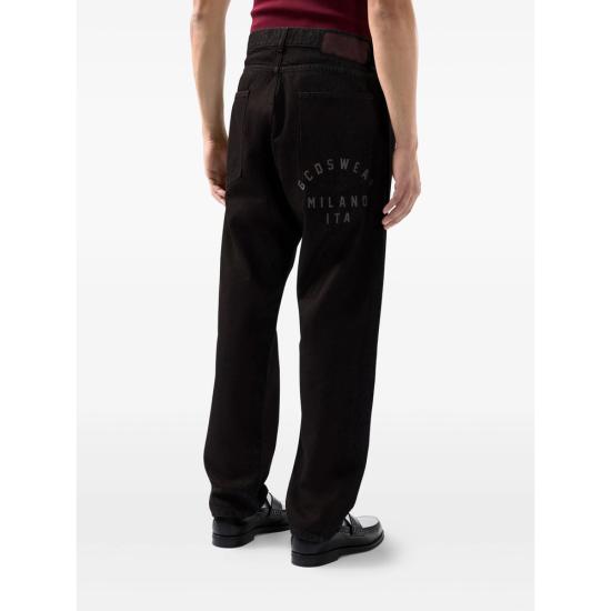 25FW 지씨디에스 스트레이트 팬츠 B2CM2901DA7 BORDE RED BLACK - GCDS