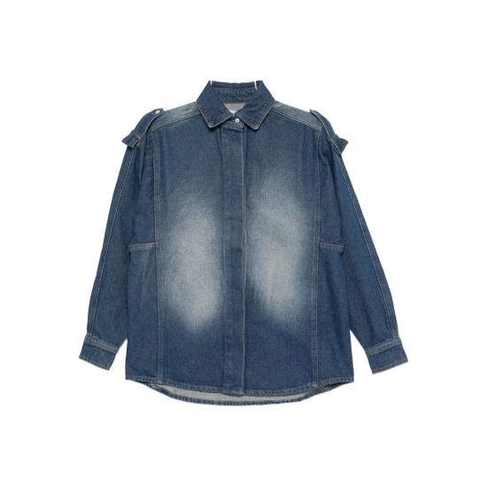 25FW 기마구아스 미디 스커트 RUFFLE DABLU BLUE