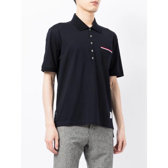 26SS 톰브라운 폴로 티셔츠 MJP022A 01455 415 BLUE - THOM BROWNE