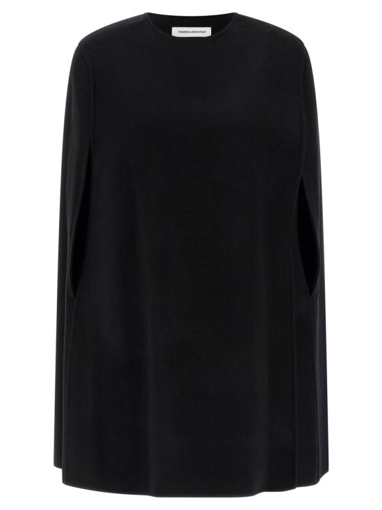 25FW 페데리카 보니파치 케이프 KA080035BLACK Black