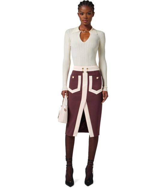 25FW 엘리자베타프랜치 스웨터 MK09B56E2 DZ9 38 White - ELISABETTA FRANCHI
