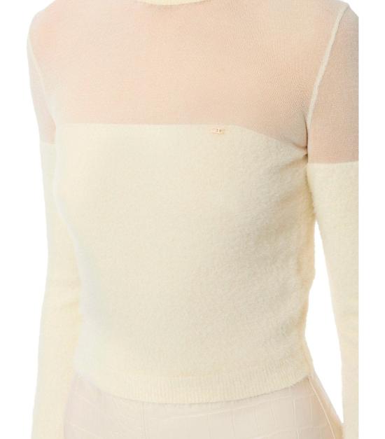 25FW 엘리자베타프랜치 터틀넥 MK54T57E2 DZ9 40 White - ELISABETTA FRANCHI