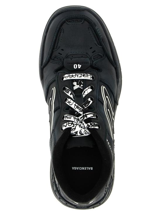 26FW 발렌시아가 햄튼스 미디움 원 아웃 스니커즈 841765WCURB1000 Black - BALENCIAGA