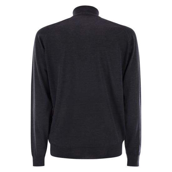 25FW 존스메들리 집업 니트 BARROW ANTHRACITE - JOHN SMEDLEY