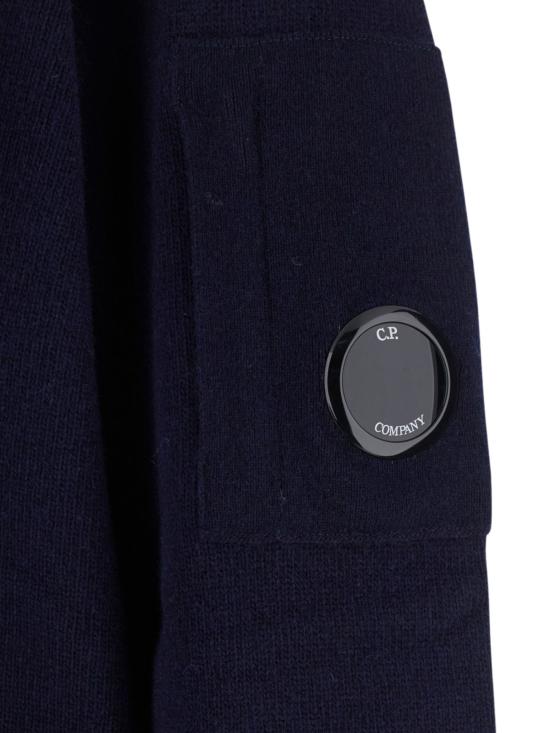 25FW 씨피 컴퍼니 가디건 RFCMKN708A 110149A888 Blue - C.P. COMPANY