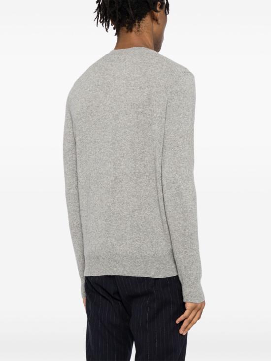 25FW 꼼데가르송 블랙 하트 니트 가디건 AXN023051 2LIGHTGREY Grey - COMME DES GARCONS