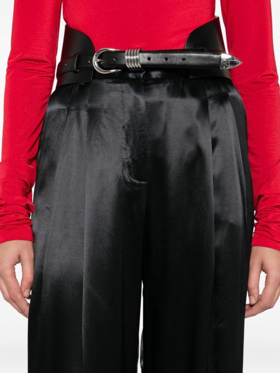 25FW 안다마네 가죽 팬츠 TM180408A TNV127999 Black - ANDAMANE