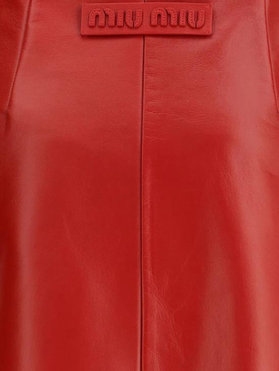 25FW 미우미우 숏 스커트 MPD820SOOO 165Z F0011 ROSSO - MIU MIU