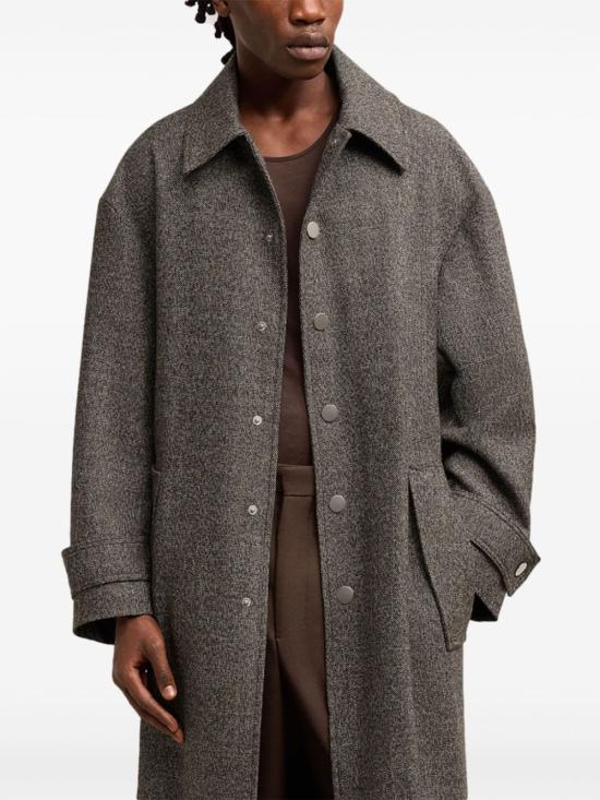 24FW 아미 코트 HCO414 WV00562004 Brown - AMI