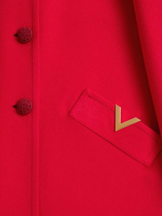 25FW 발렌티노 PAP 코트 7B3CA7T0 6JAR9M Red - VALENTINO PAP