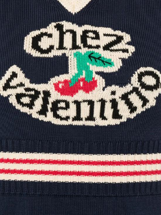 25FW 발렌티노 PAP 긴팔 티셔츠 7B3KM06E 9HM0W6 NAVY BETULLA - VALENTINO PAP