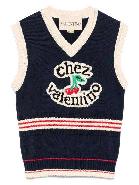 25FW 발렌티노 PAP 긴팔 티셔츠 7B3KM06E 9HM0W6 NAVY BETULLA