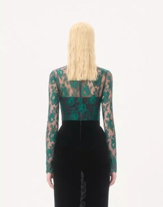 25FW 발렌티노 가라바니 긴팔 티셔츠 7B0AEB40 9S8392 Marine emerald - VALENTINO GARAVANI