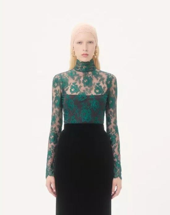 25FW 발렌티노 가라바니 긴팔 티셔츠 7B0AEB40 9S8392 Marine emerald - VALENTINO GARAVANI