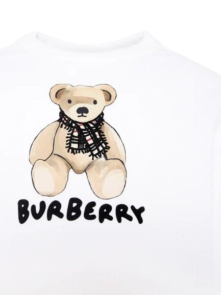 25FW [키즈] 버버리 탑 8108468 A1464 White - BURBERRY