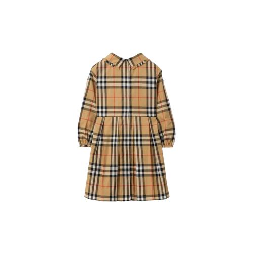 25FW [키즈] 버버리 원피스 8108991 B9368 Sand ip check - BURBERRY