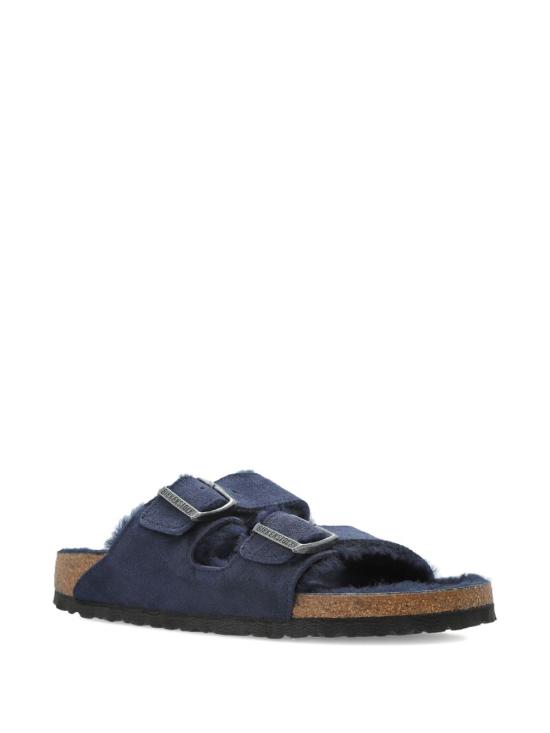 25FW 버켄스탁 샌들 1030685 SHEARLINGNEWNAVY Blue - BIRKENSTOCK