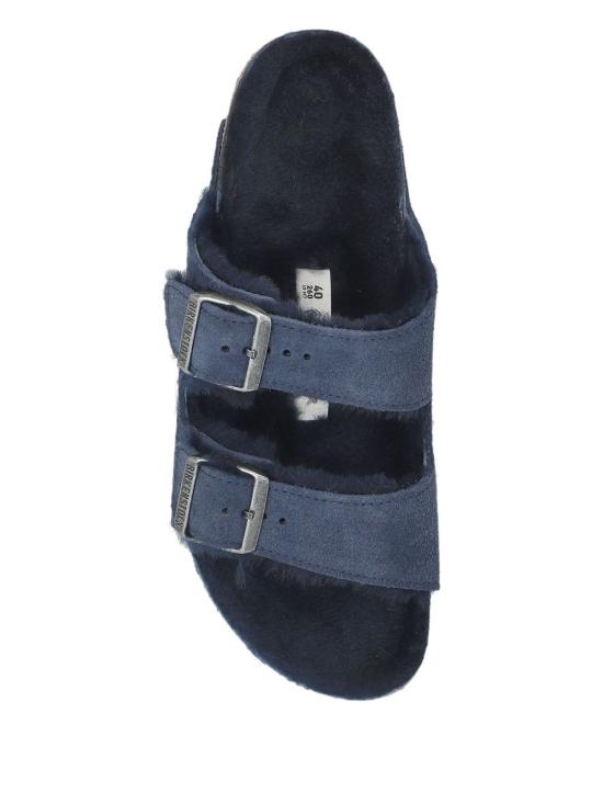 25FW 버켄스탁 샌들 1030685 SHEARLINGNEWNAVY Blue - BIRKENSTOCK