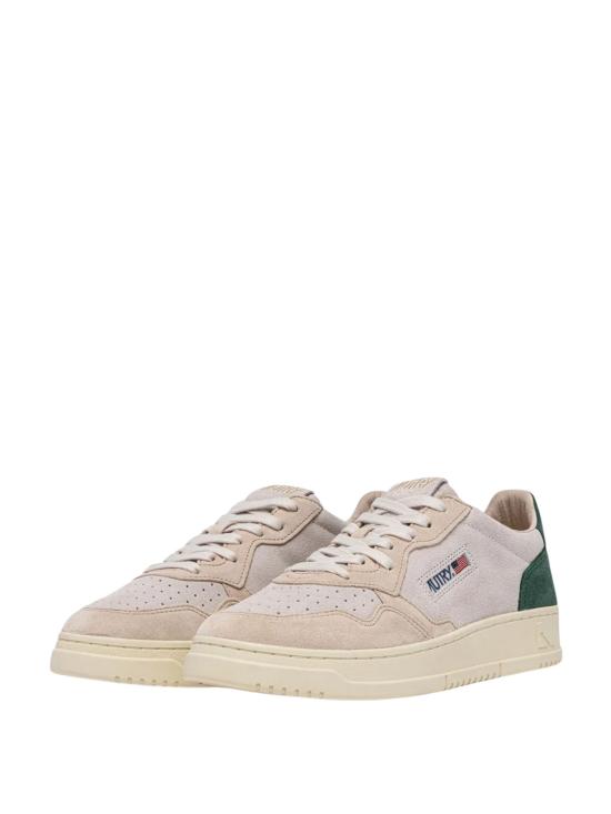 25FW 오트리 메달리스트 로우 레더 스니커즈 AULW TS19 Green - AUTRY