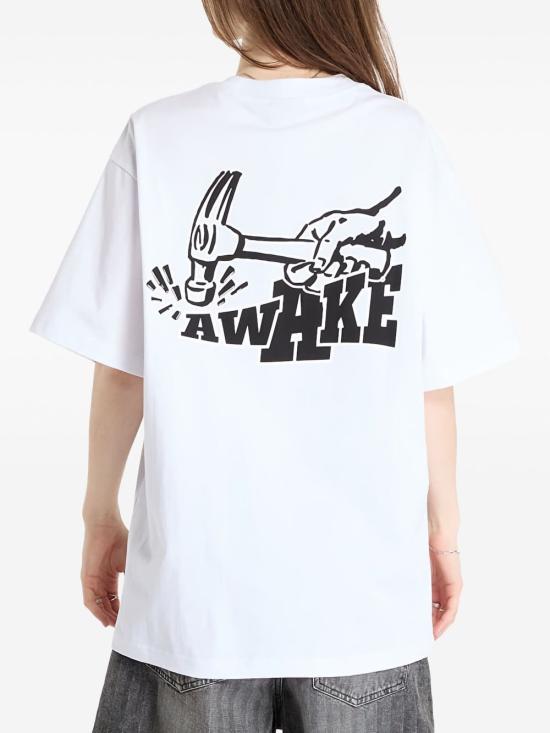 25FW 어웨이크 NY 반팔 티셔츠 TS003 WHITE White - AWAKE NY