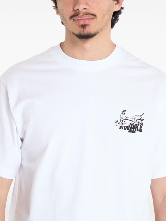 25FW 어웨이크 NY 반팔 티셔츠 TS003 WHITE White - AWAKE NY