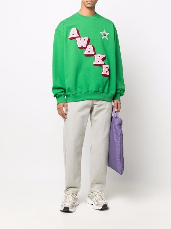 25FW 어웨이크 NY 긴팔 티셔츠 CN001 GREEN Green - AWAKE NY