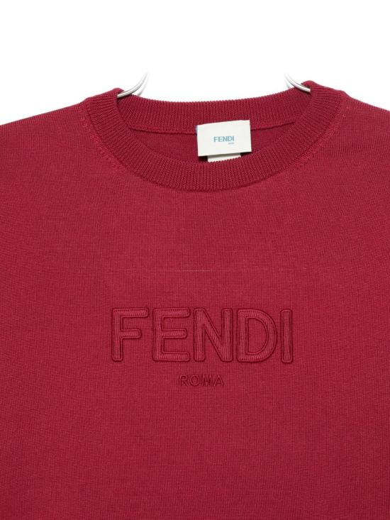 25FW [키즈] 펜디 캐시미어 니트 JUG184 AS5PF1SAY Red - FENDI