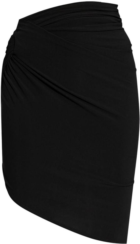 25SS 자크뮈스 라 코헤지에 드레이프 미니 스커트 243SK0642381990 BLACK