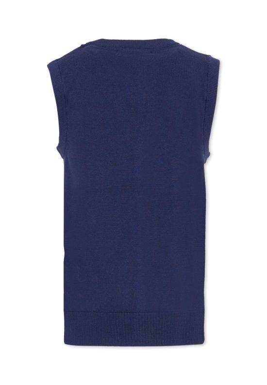 25FW [키즈] 트루사르디 니트 베스트 TBA25012GL PEACOAT BLUE - TRUSSARDI